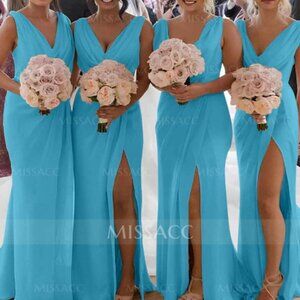 Chiffon Cowl neck Gown